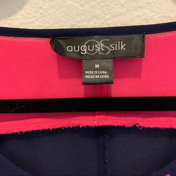AUGUST silk color block top size Medium - Picture 2 of 4